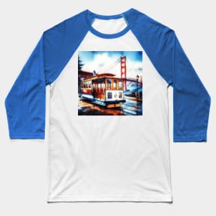 San Francisco Cable Car Baseball T-Shirt